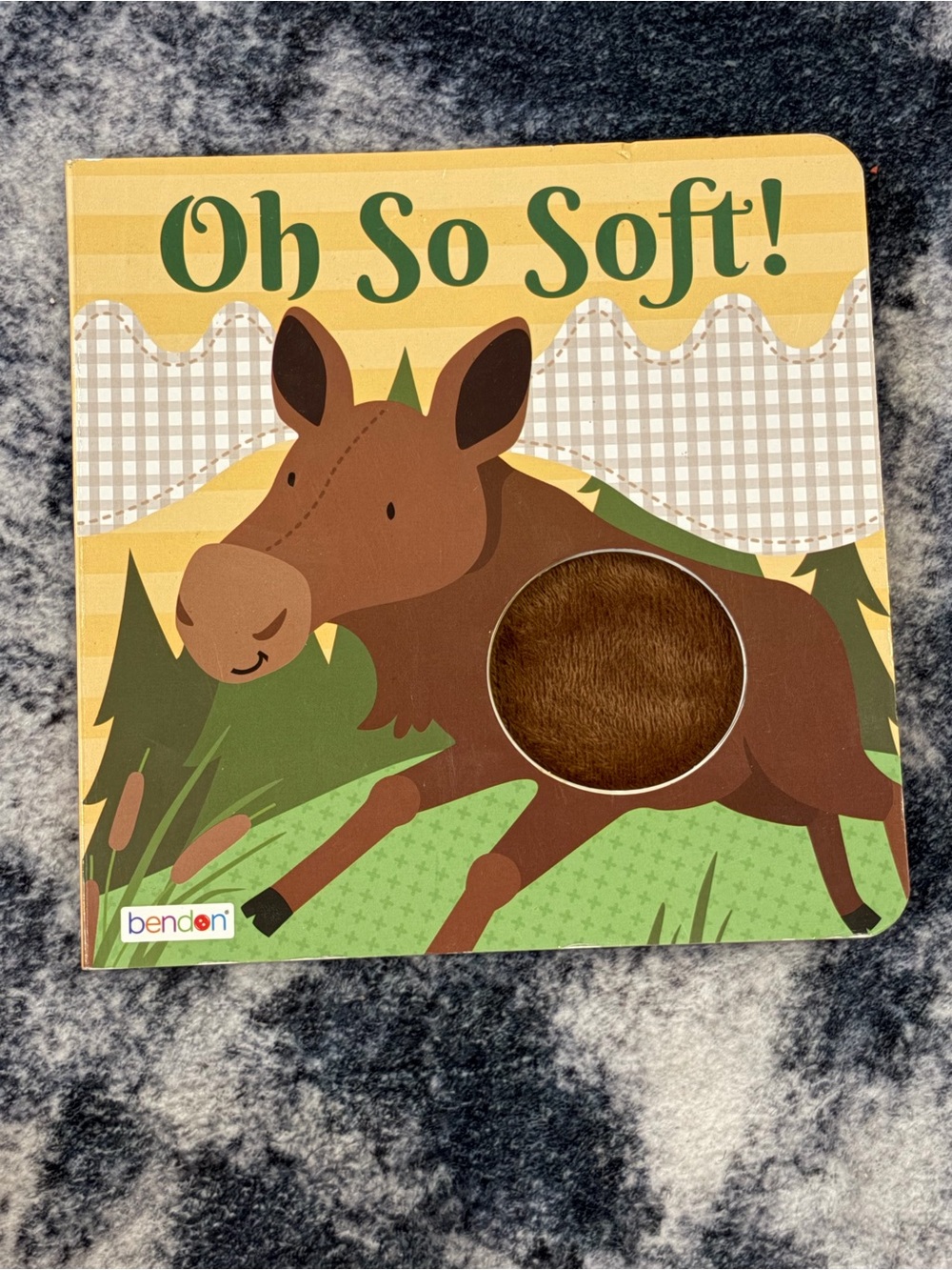 Bendon Oh So Soft! Brown Moose Touch-and-Feel Board Book